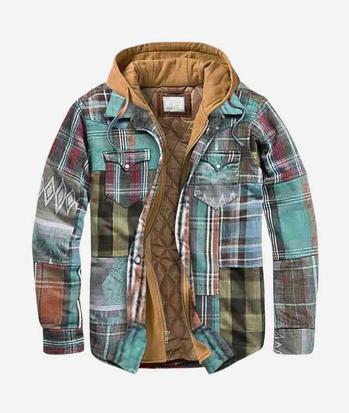 Alex | Chaqueta patchwork de cuadros