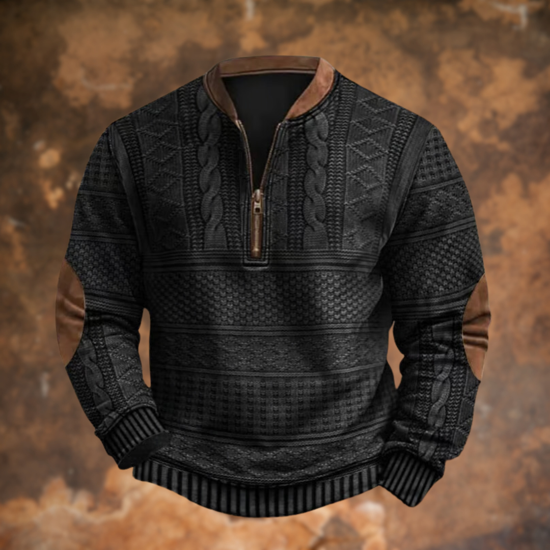 Miguel | Jersey de punto con detalle de cremallera.