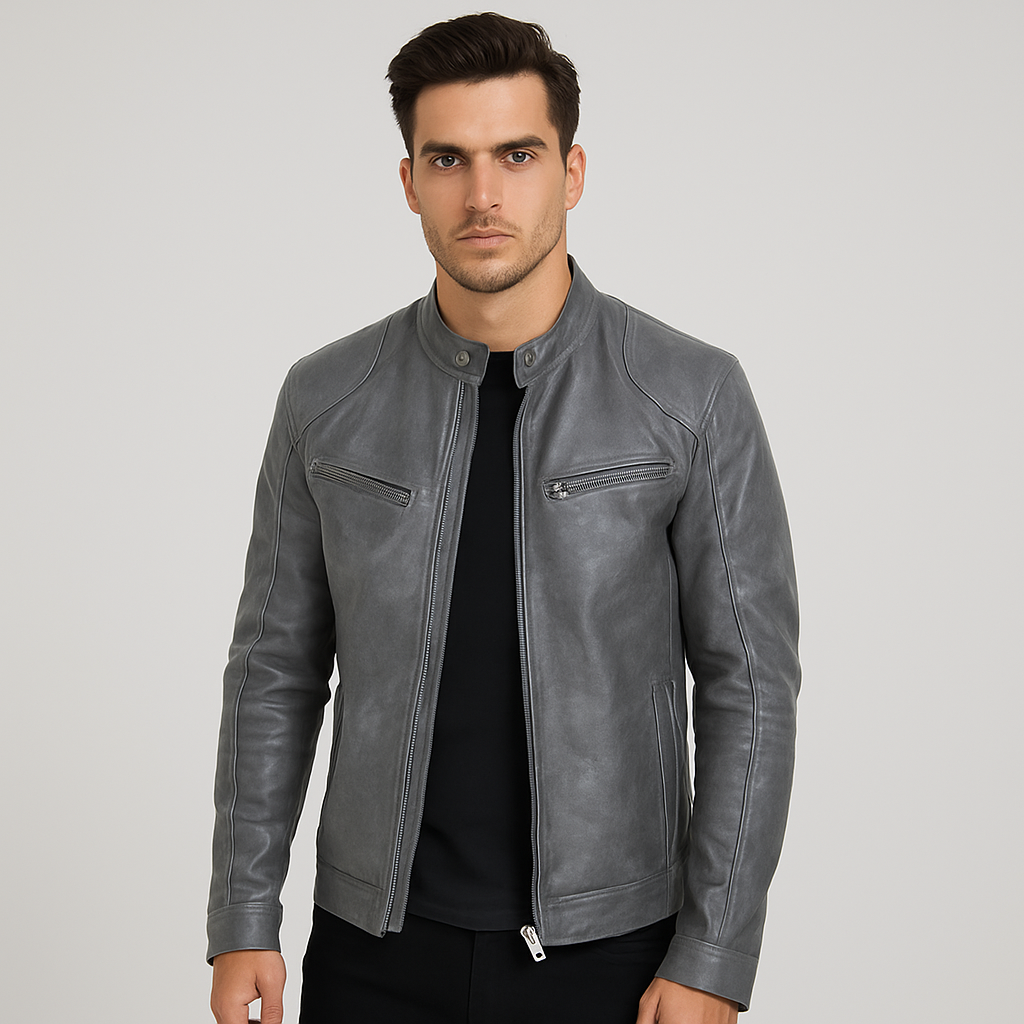 Álvarez | Chaqueta de Cuero Premium