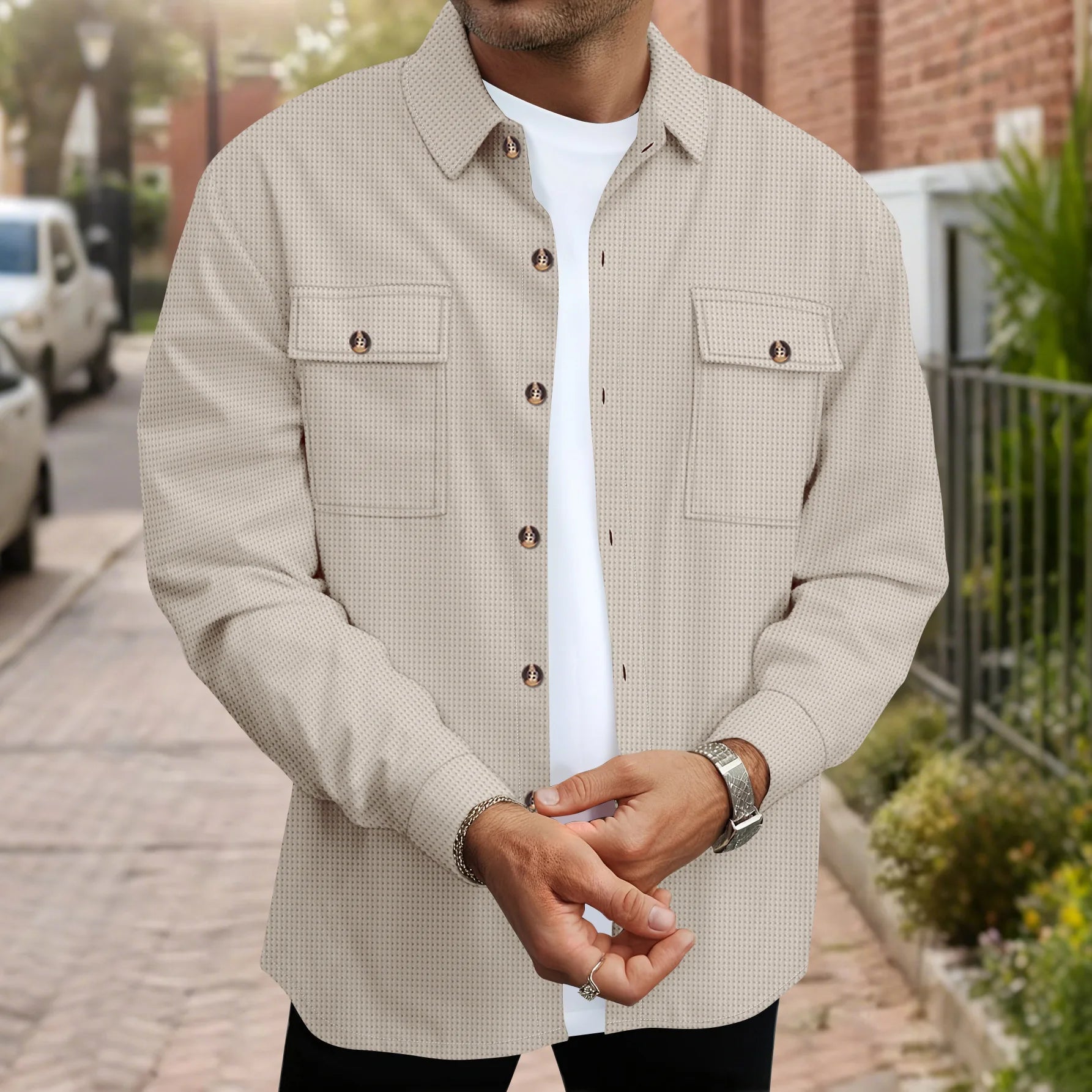 SveaKurd – Camisa de hombre en pana suave