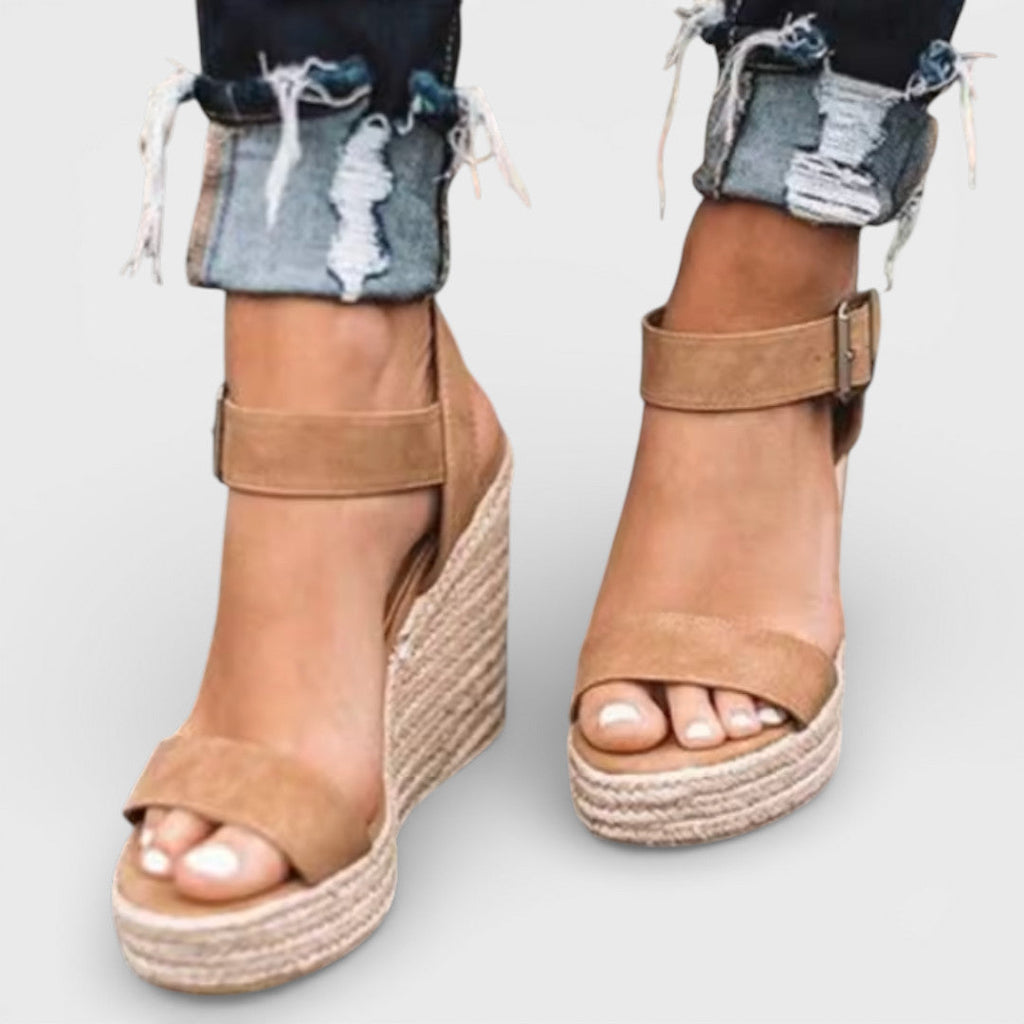 Sandalias Cuña Fiesta Mujer