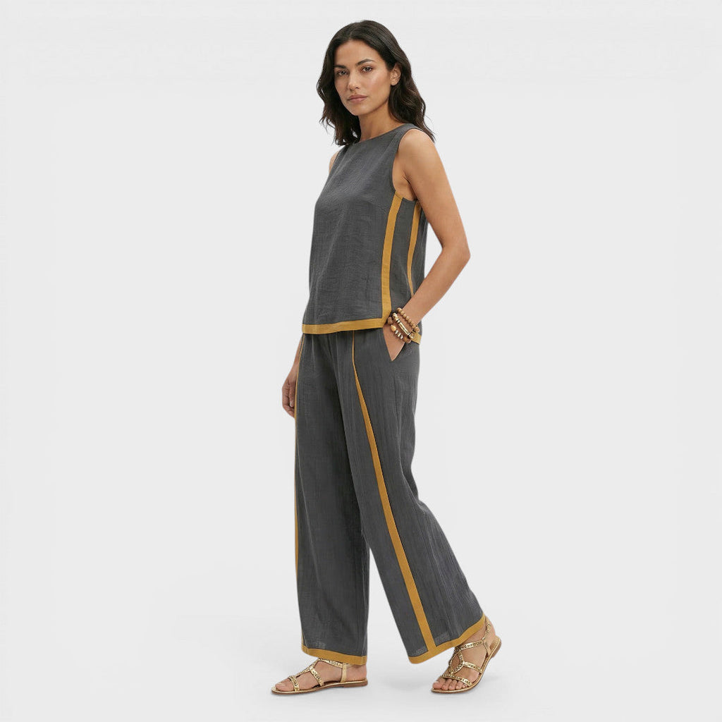 Conjunto Dos Piezas Mujer Color Block