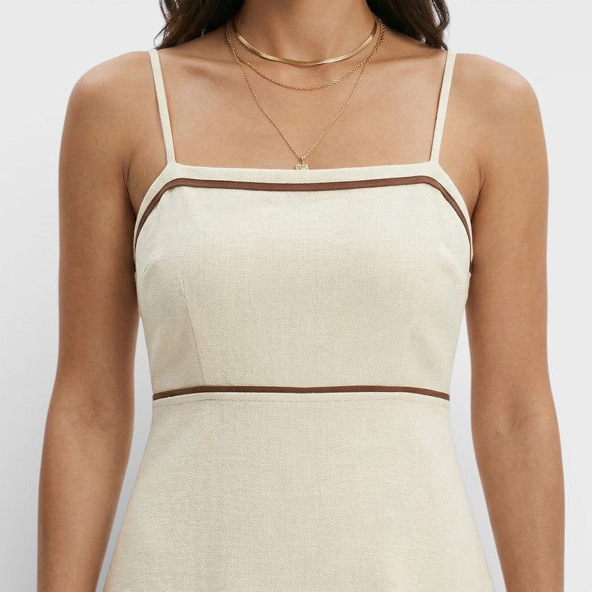Vestido Vacaciones Bordado Tirantes Mujer