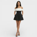 Vestido Mini Bardot Elegante Mujer