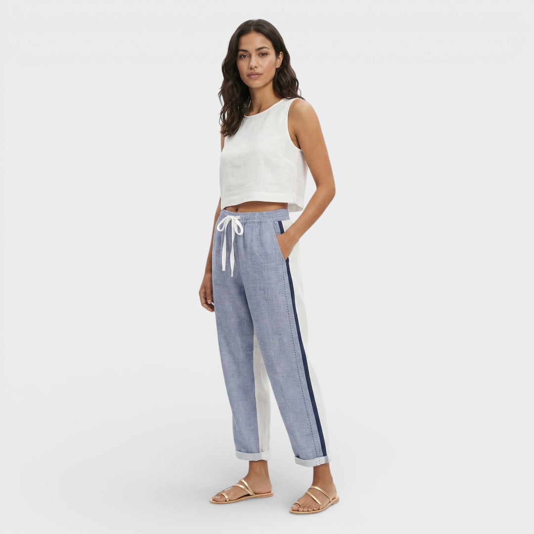Pantalones Tobilleros Estampado Mujer