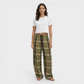 Pantalones Cuadros Mujer Pierna Ancha