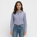 Blusa Rayas Manga Acampanada Mujer