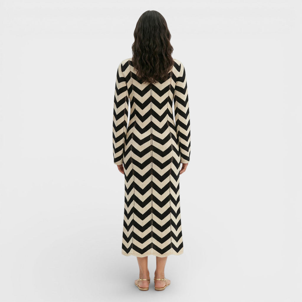 Vestido De Punto Elegante Mujer