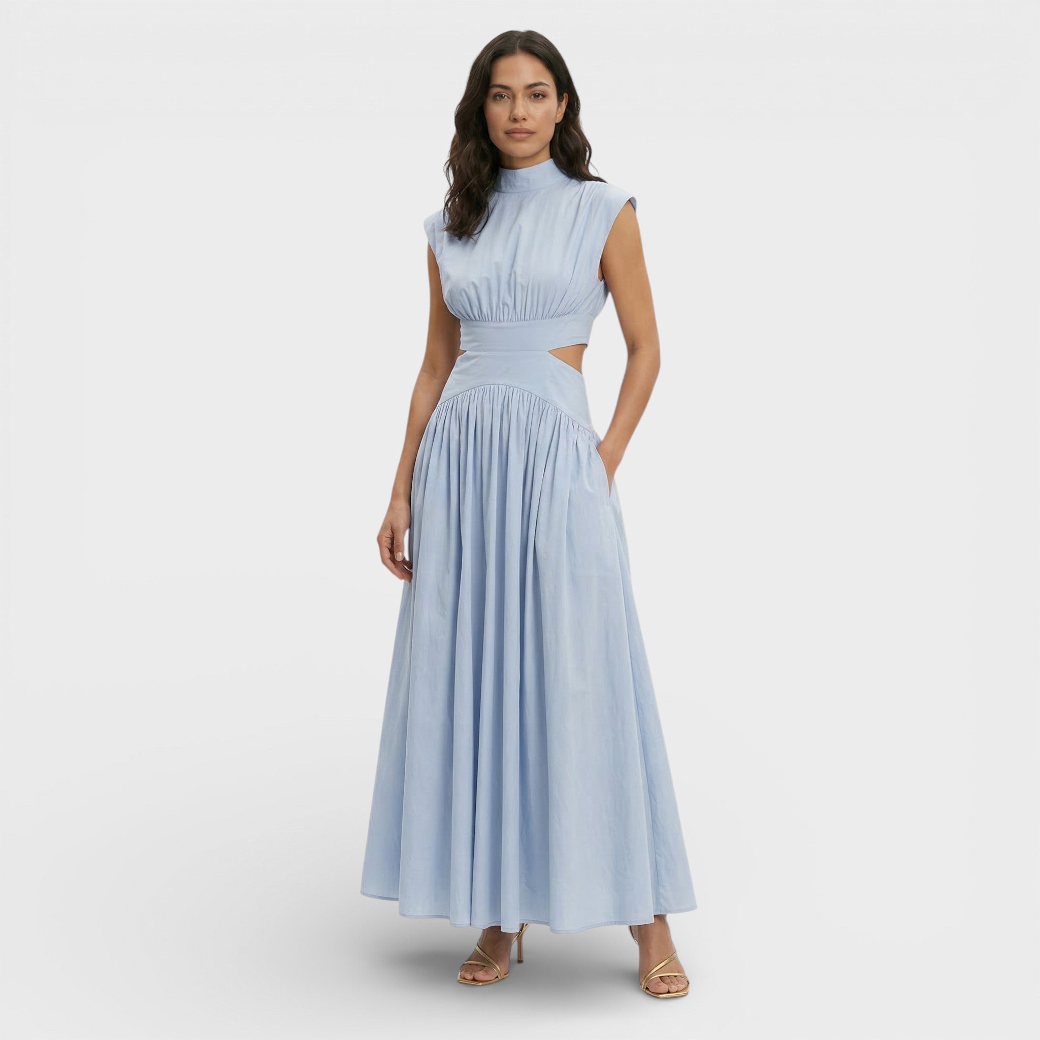 Vestido Maxi Formal Sin Mangas