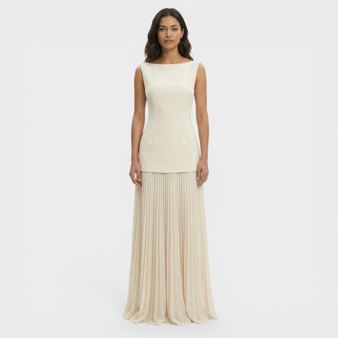 Conjunto Dos Piezas Vestido Plisado