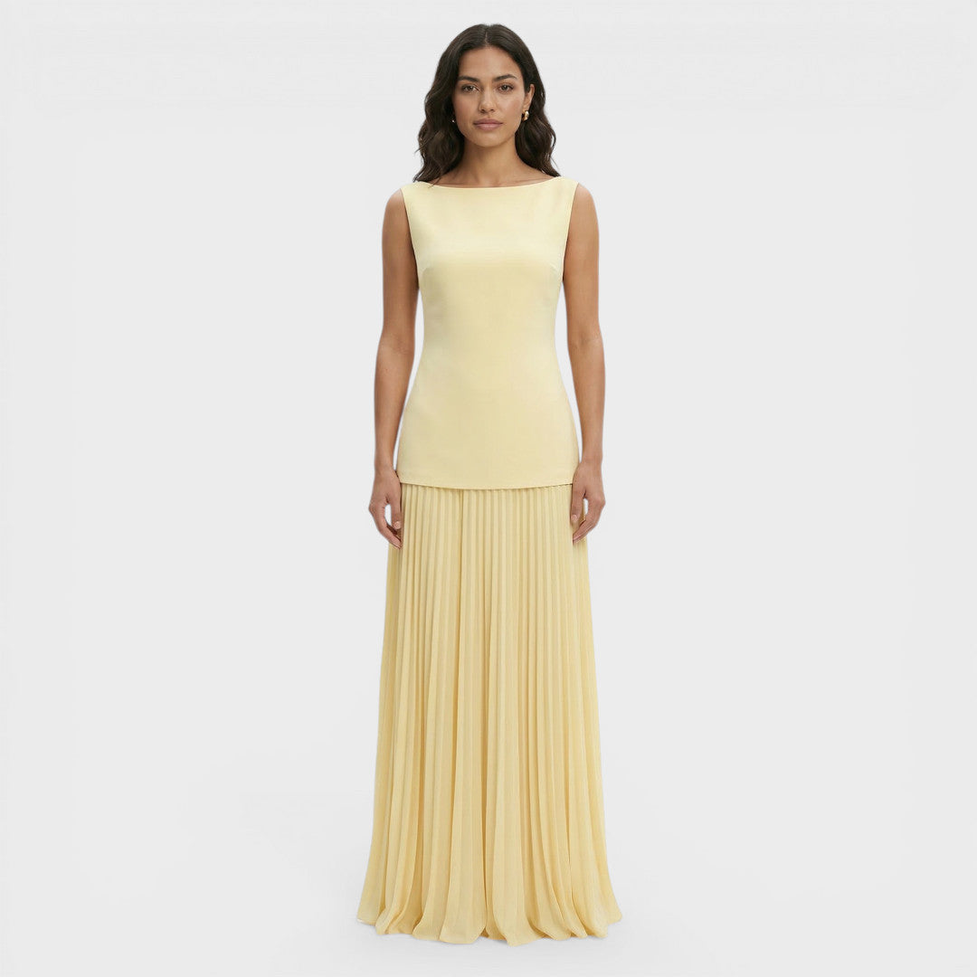 Conjunto Dos Piezas Vestido Plisado