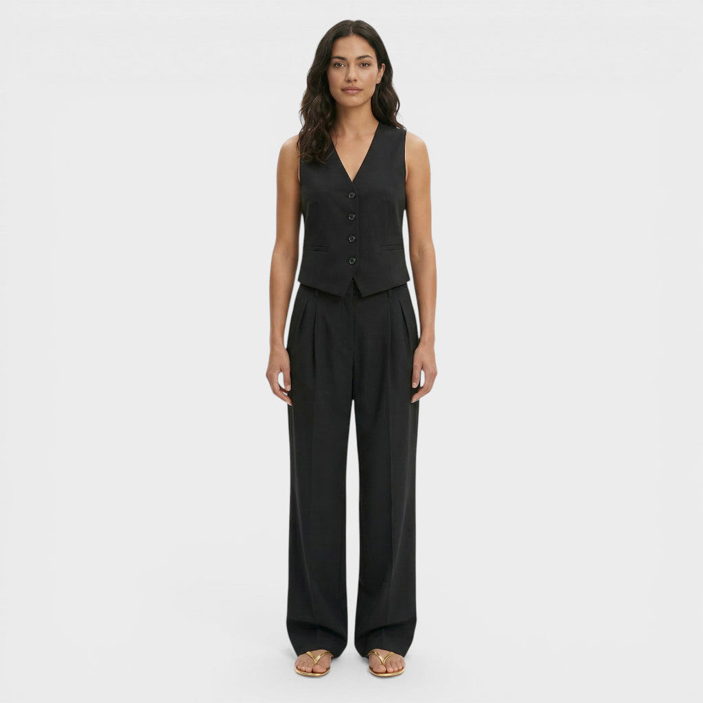 Conjunto Mujer Chaleco Oficina Pantalón