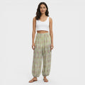 Pantalones Florales Mujer Pierna Ancha