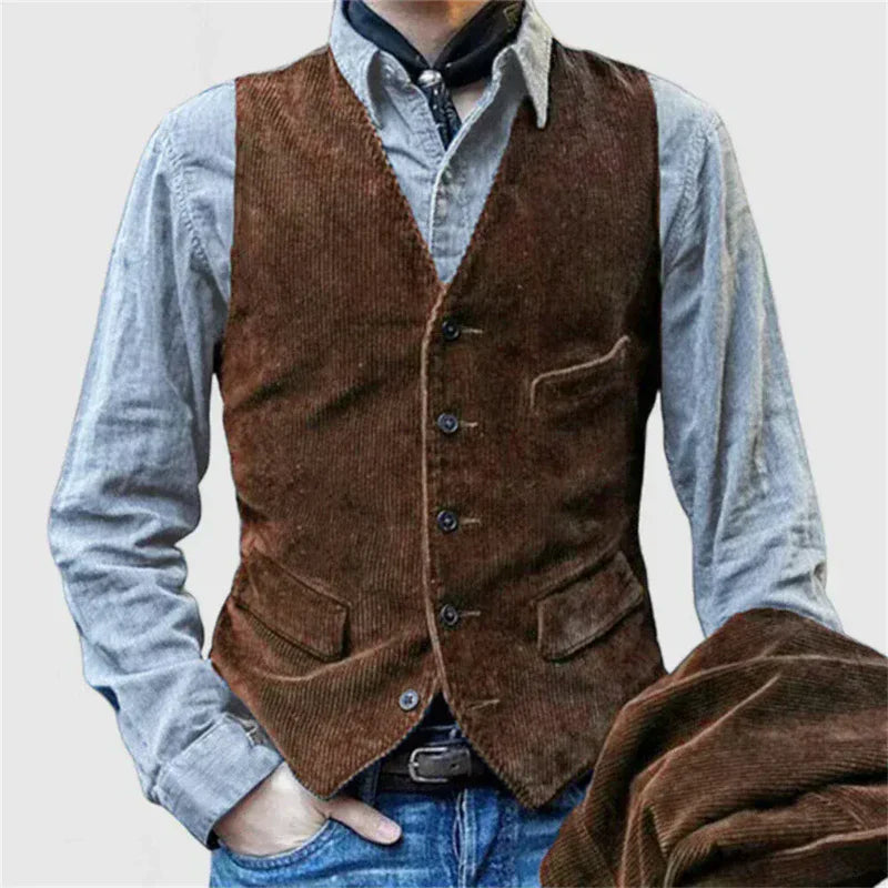 Juan | Conjunto De Chaqueta Y Chaleco De Pana
